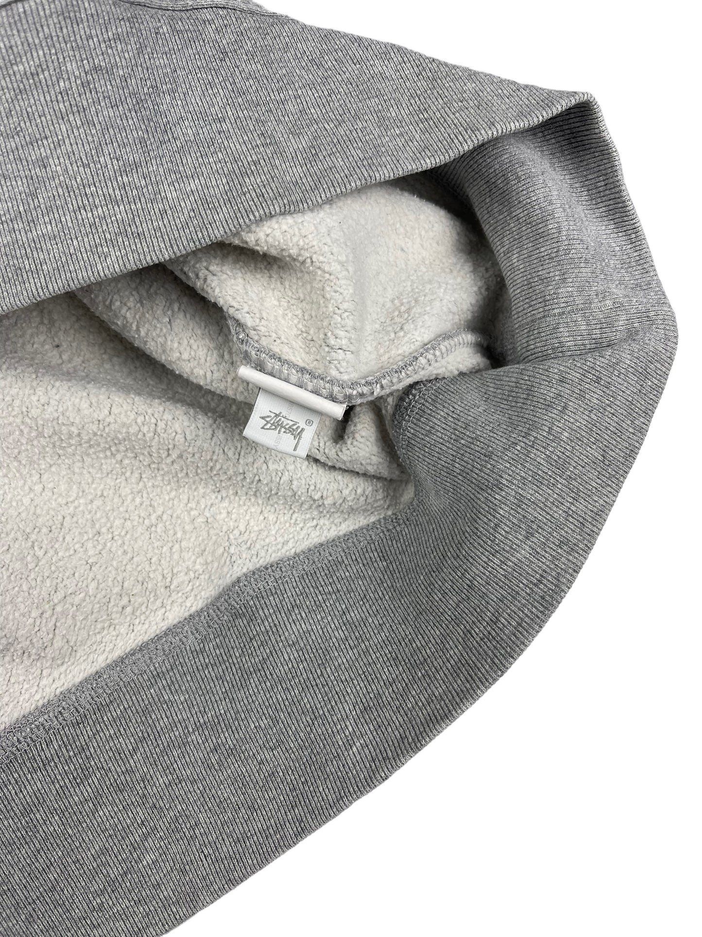 Stussy grey thick pullover sweatshirt