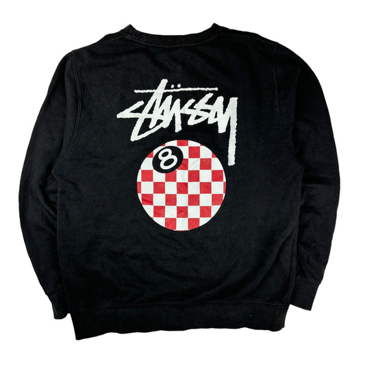 Stussy black pullover sweatshirt