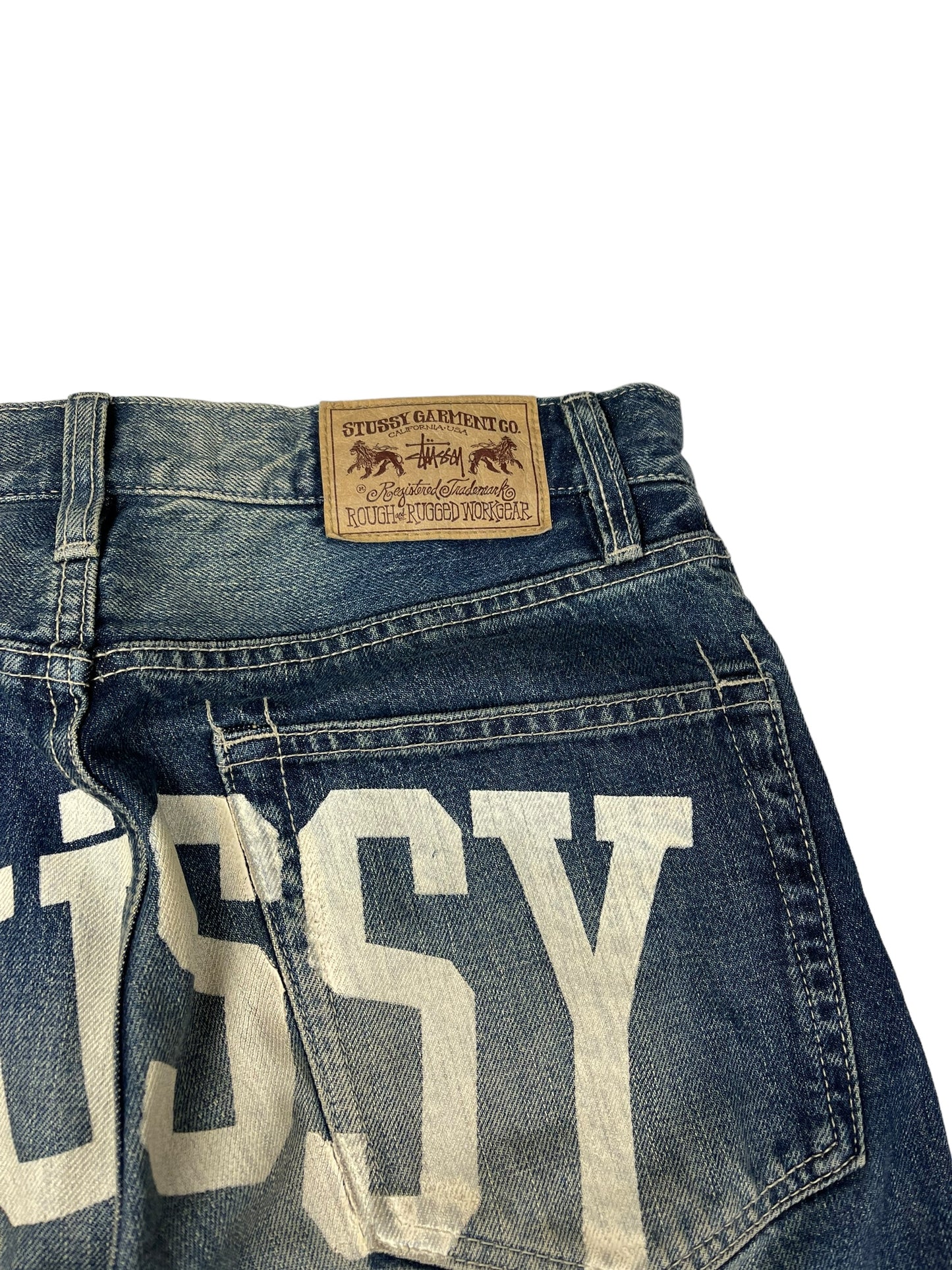 Stussy spellout denim jeans