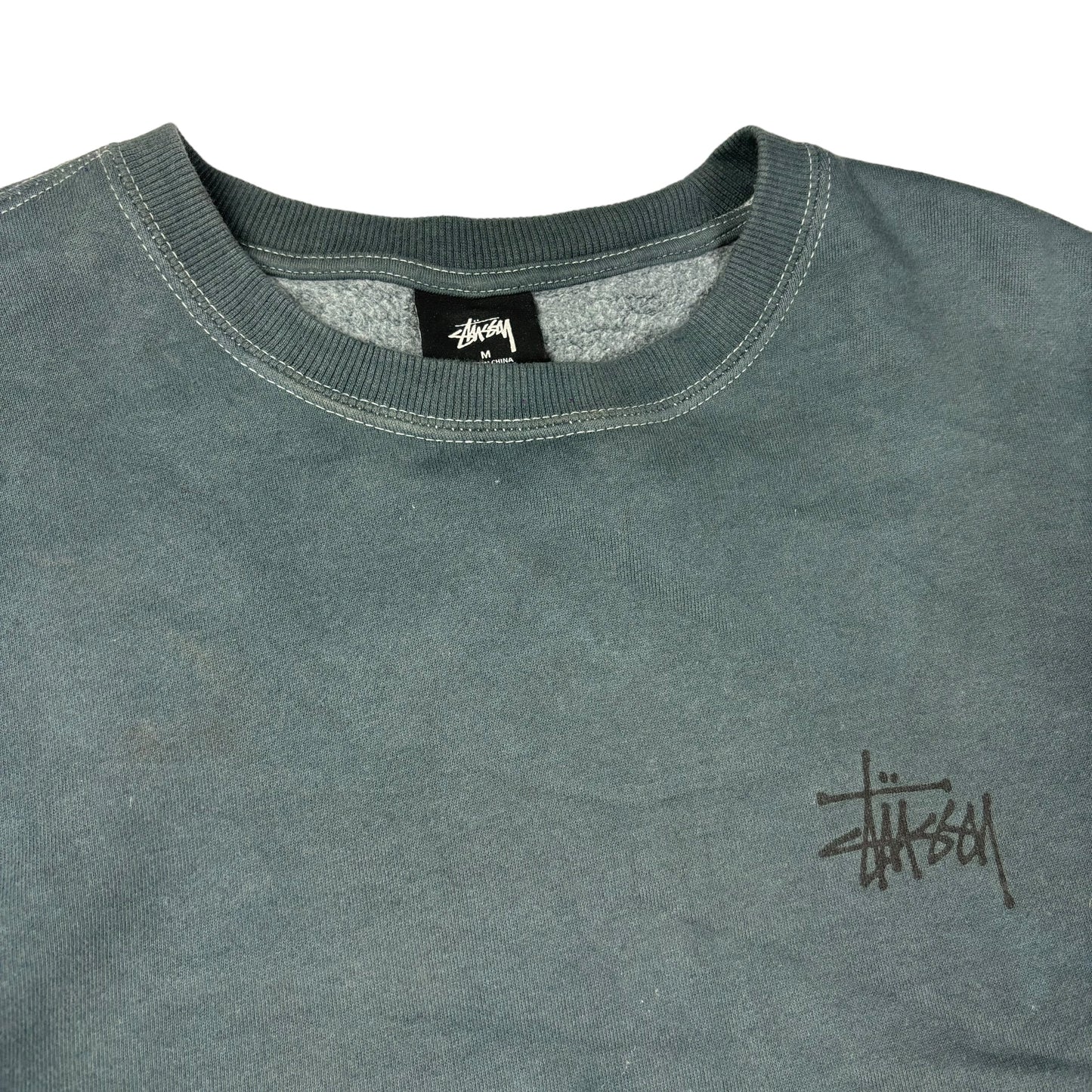 Stussy spellout thick pullover sweatshirt