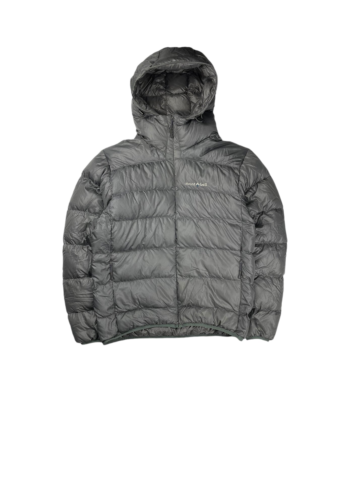 Montbell grey down puffer jacket