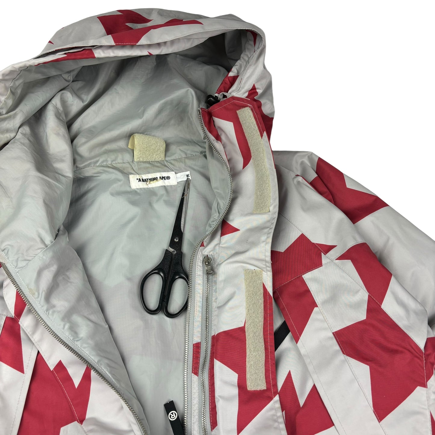 Bape Bapesta print snowboard jacket