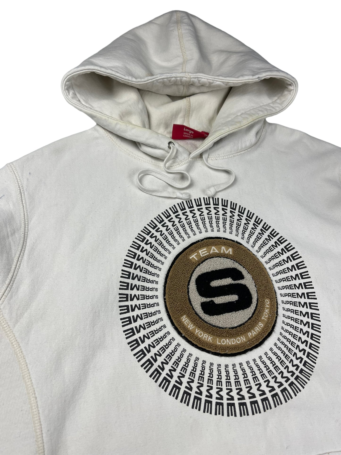 Supreme Chenille Appliqué pullover hoodie