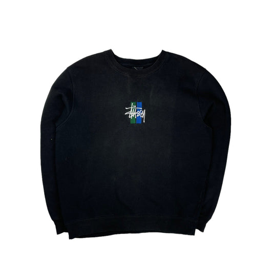 Stussy embroidered thick pullover sweatshirt