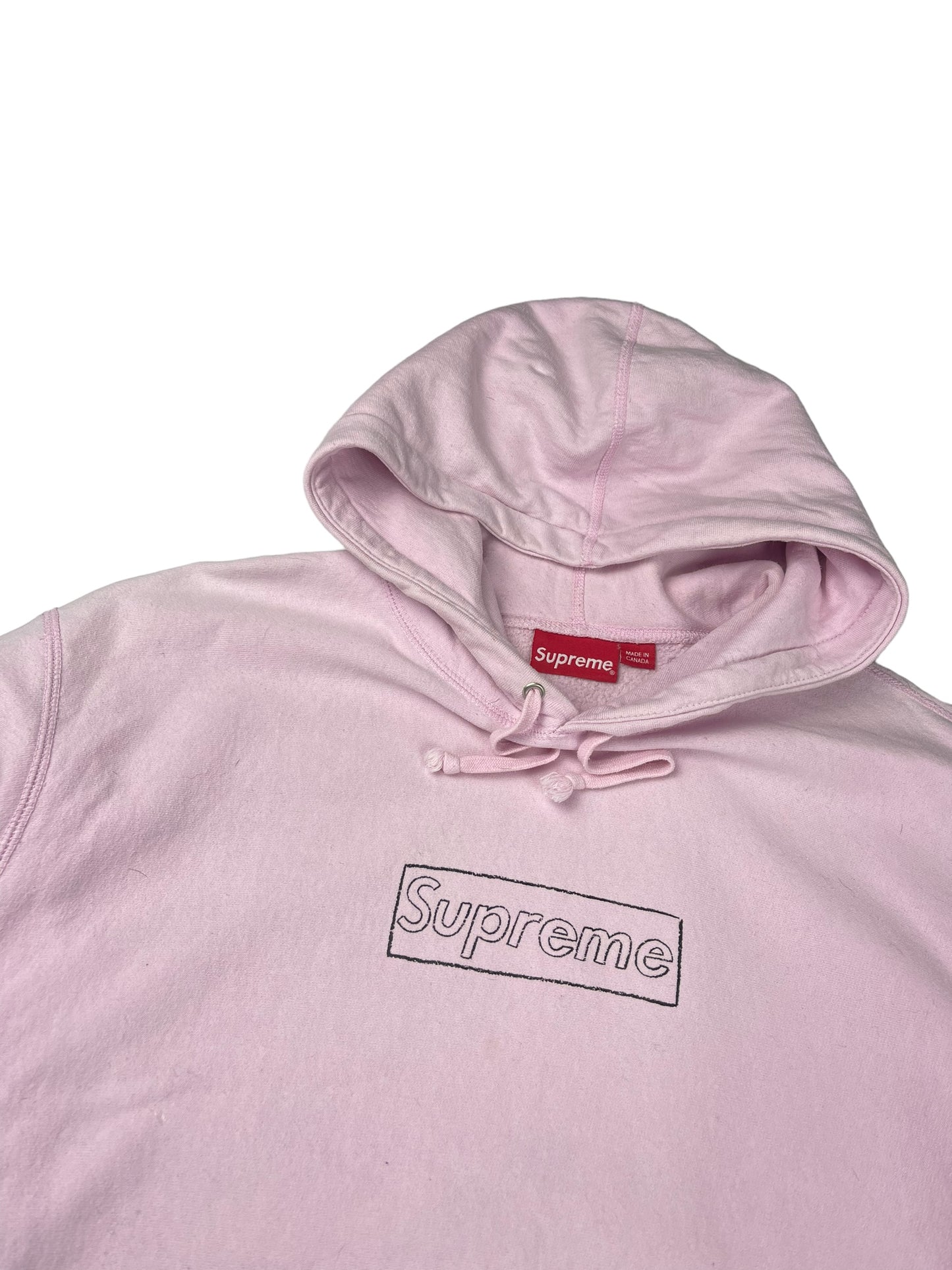 Supreme Kaws Chalk box logo pullover hoodie