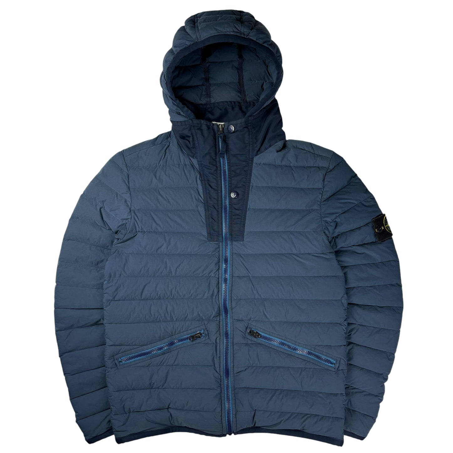 Stone island loom woven down chambers stretch nylon tc down jacket