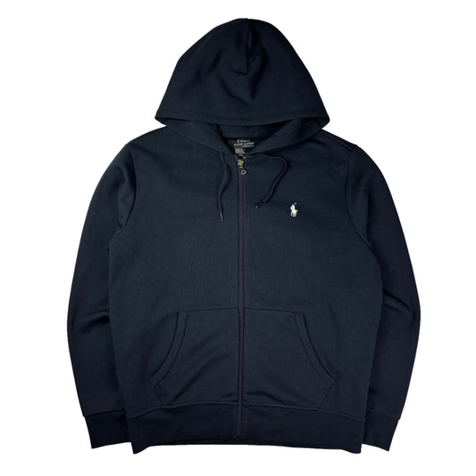 Ralph Lauren navy tech zip up hoodie