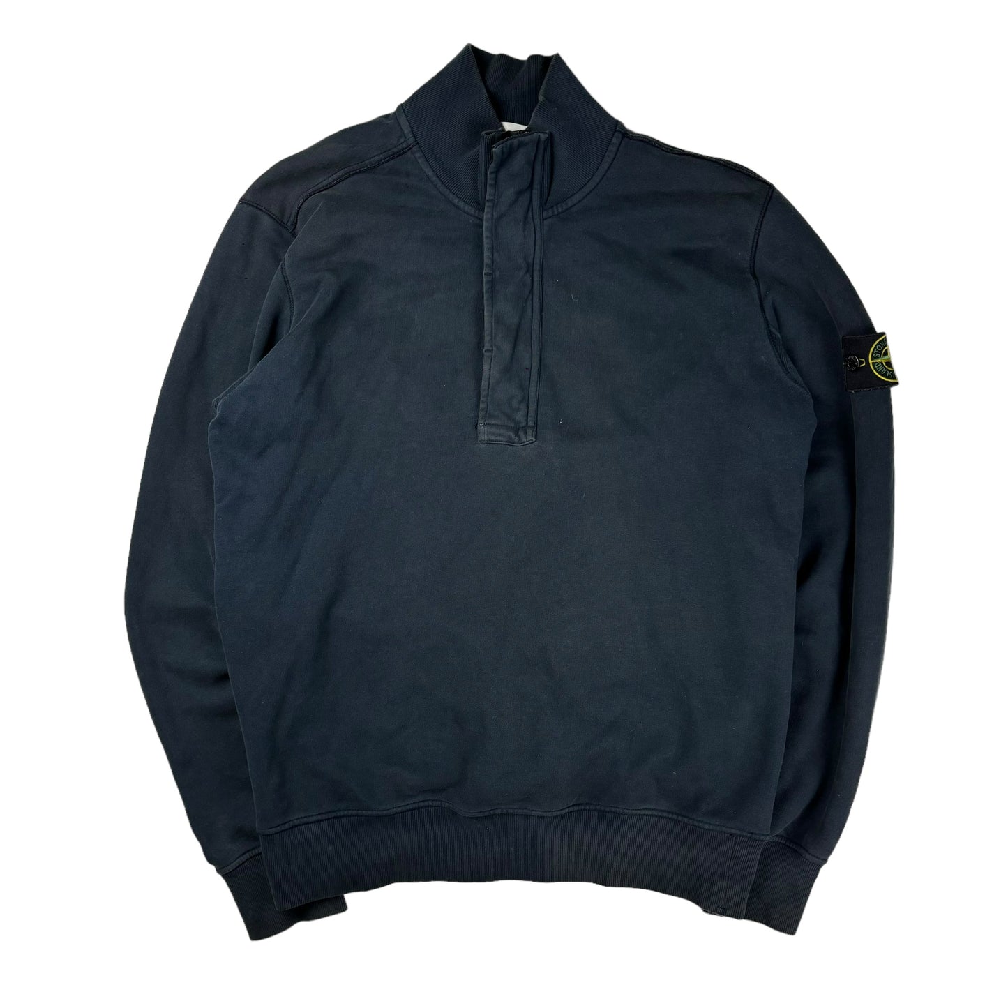 Stone island navy quarter zip pullover sweatshirt