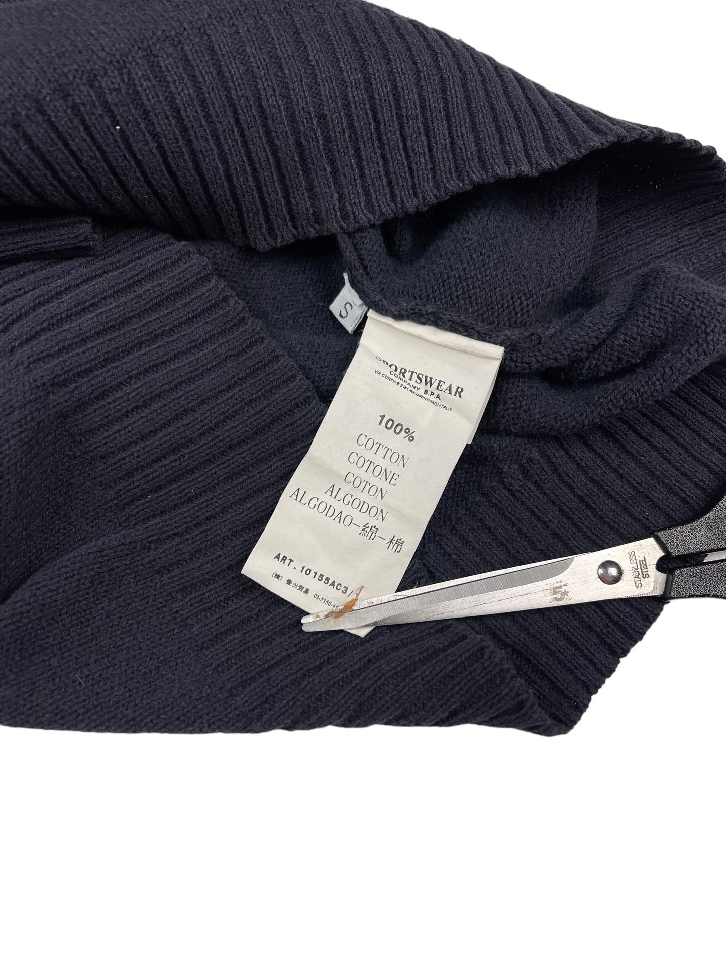 Stone island knitted pullover sweatshirt