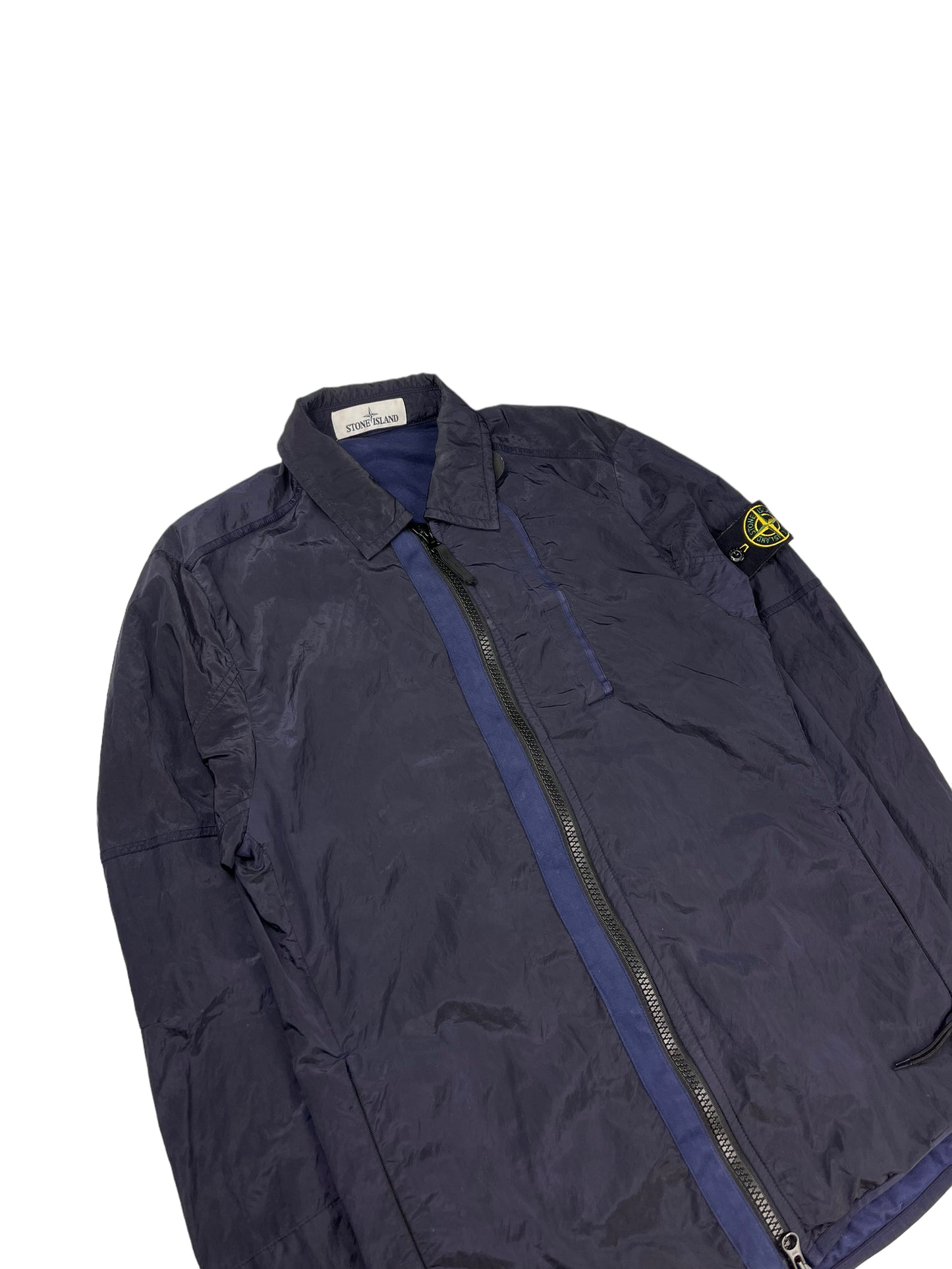 Stone island navy Nylon metal overshirt