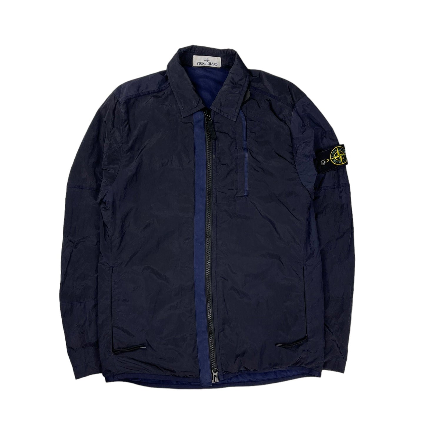 Stone island navy Nylon metal overshirt