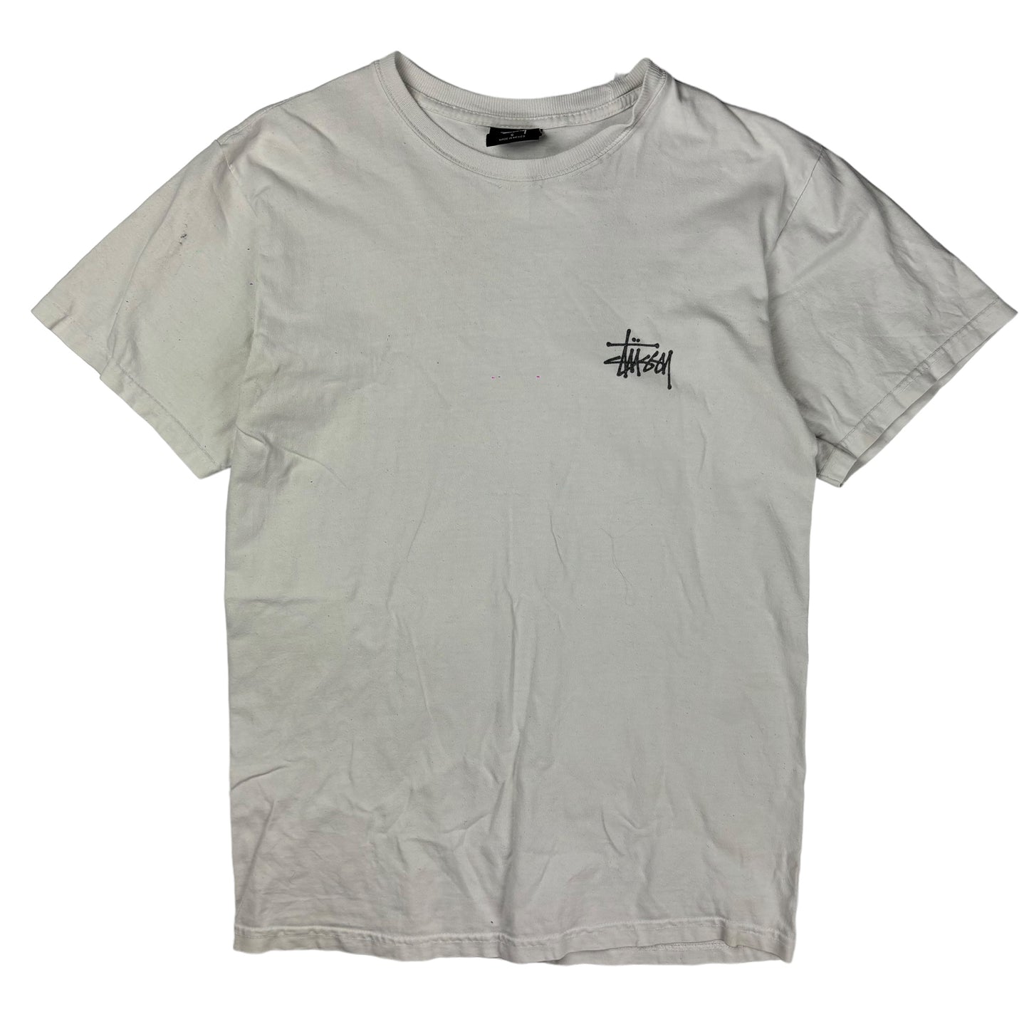 Stussy dragon print white T shirt