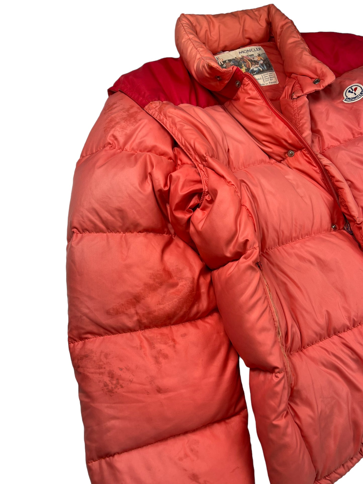 Moncler 80s grenoble down puffer jacket with removable arms