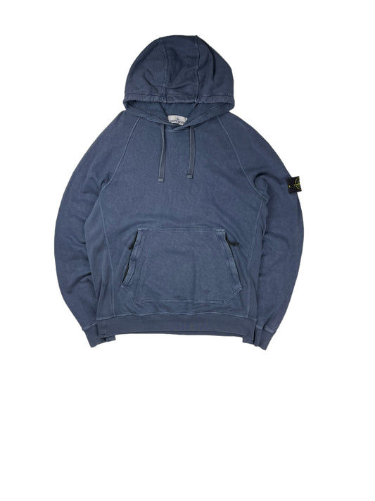 Stone island navy pullover hoodie