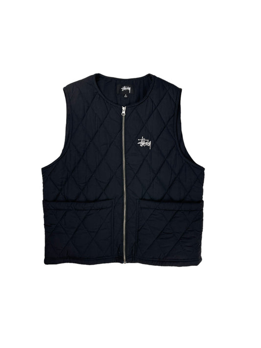 Stussy diamond stitch quilted down gilet