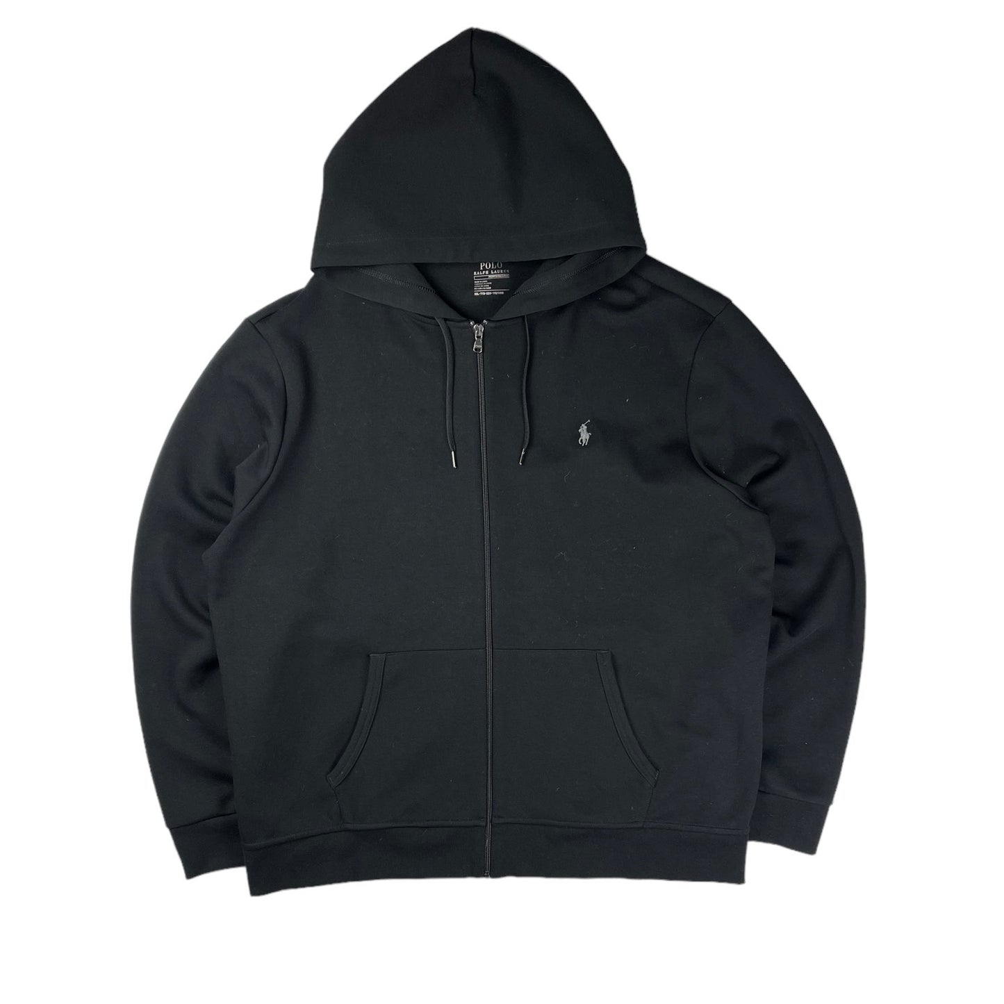 Ralph Lauren black tech zip up hoodie