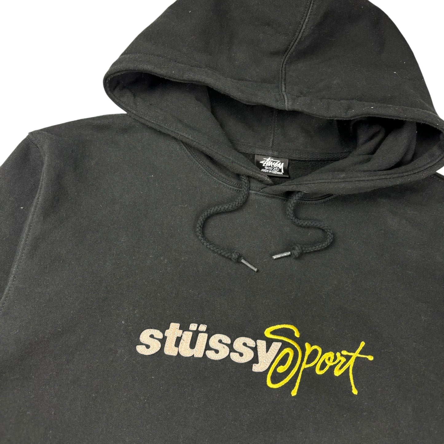 Stussy sport embroidered spellout pullover hoodie