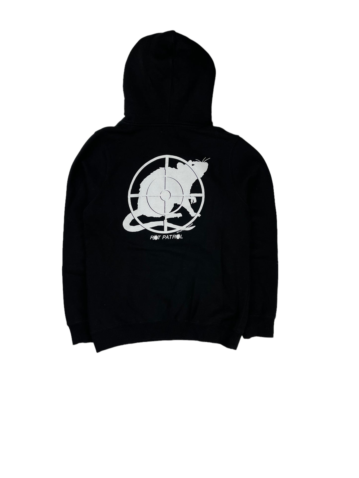 Stussy black thick pullover hoodie