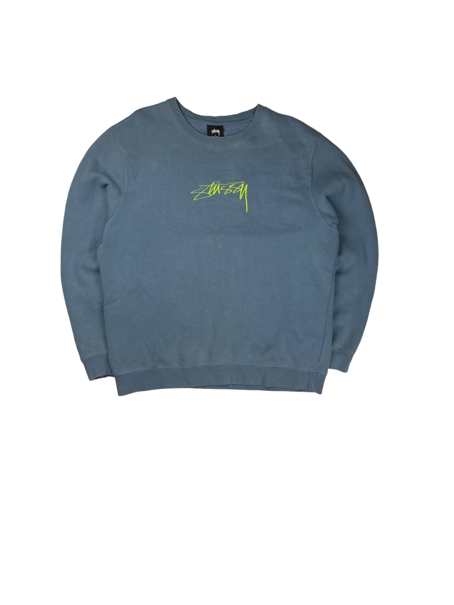 Stussy embroidered spellout pullover sweatshirt