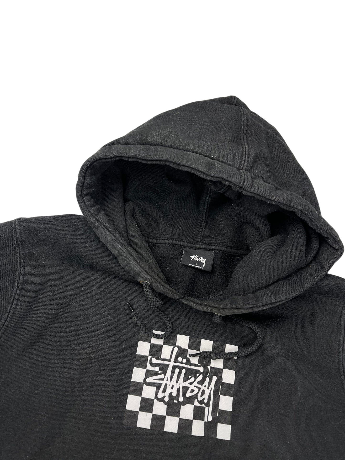 Stussy black pullover hoodie