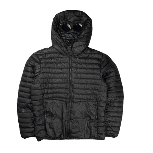 CP company black DD shell hooded down jacket