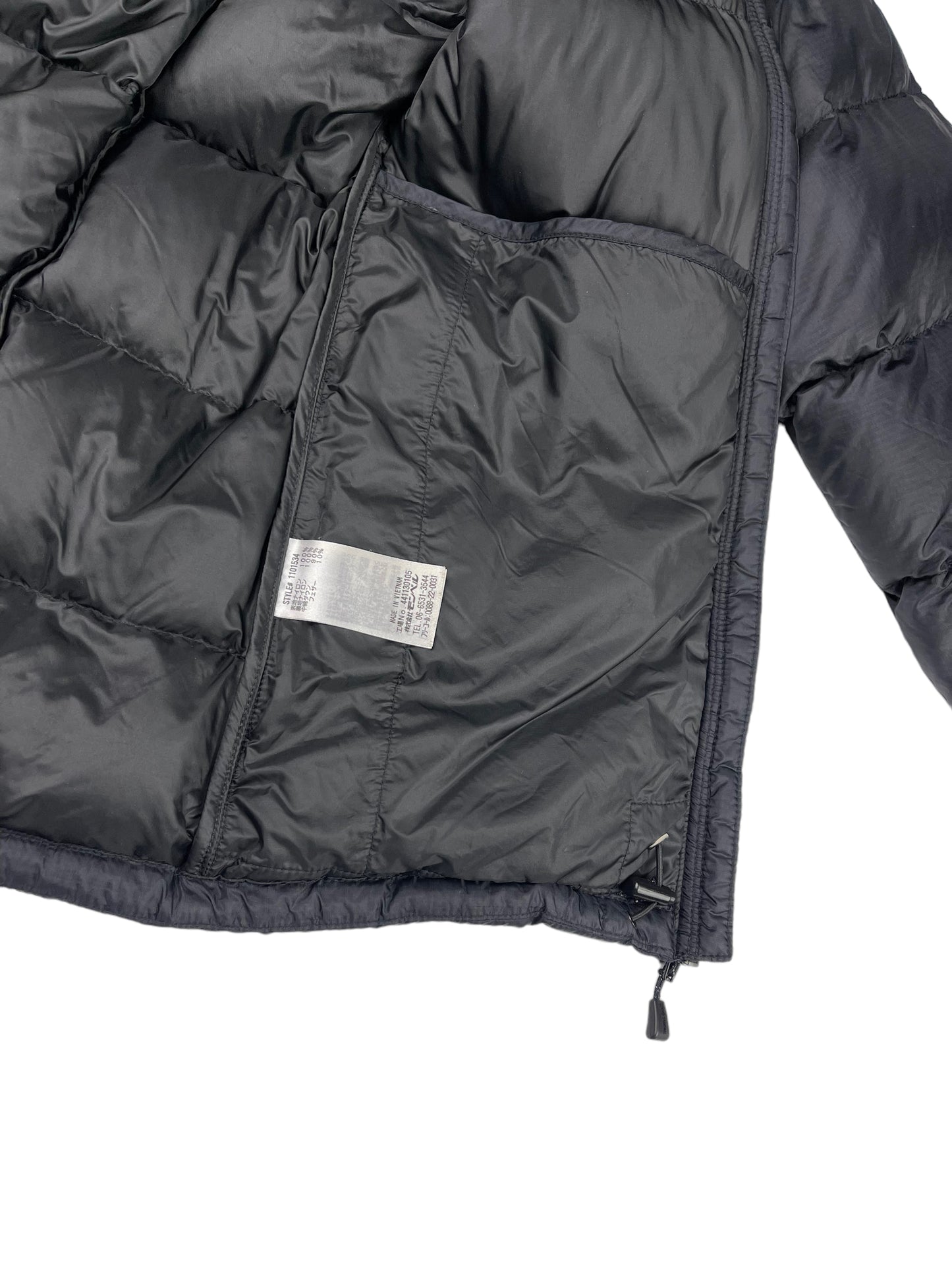 Montbell black down puffer jacket