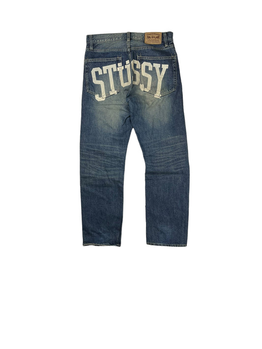 Stussy spellout denim jeans