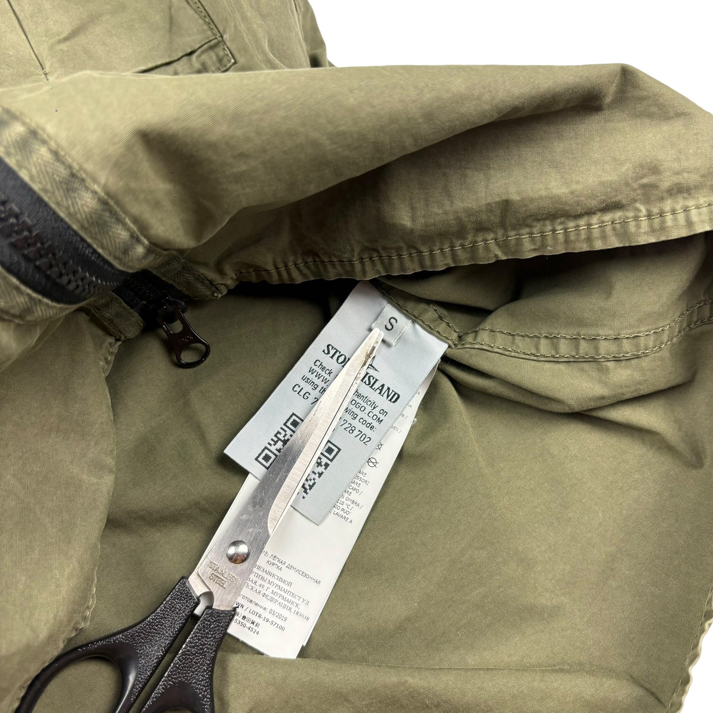 Stone island single pocket overshirt jacket