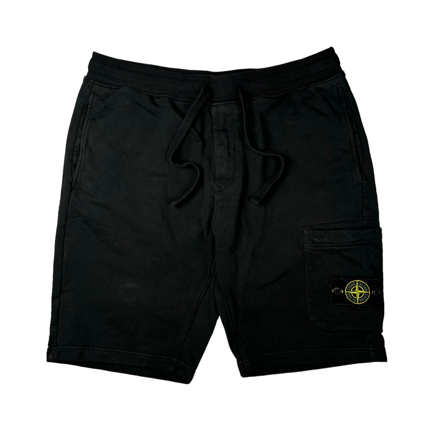 Stone island black sweat shorts