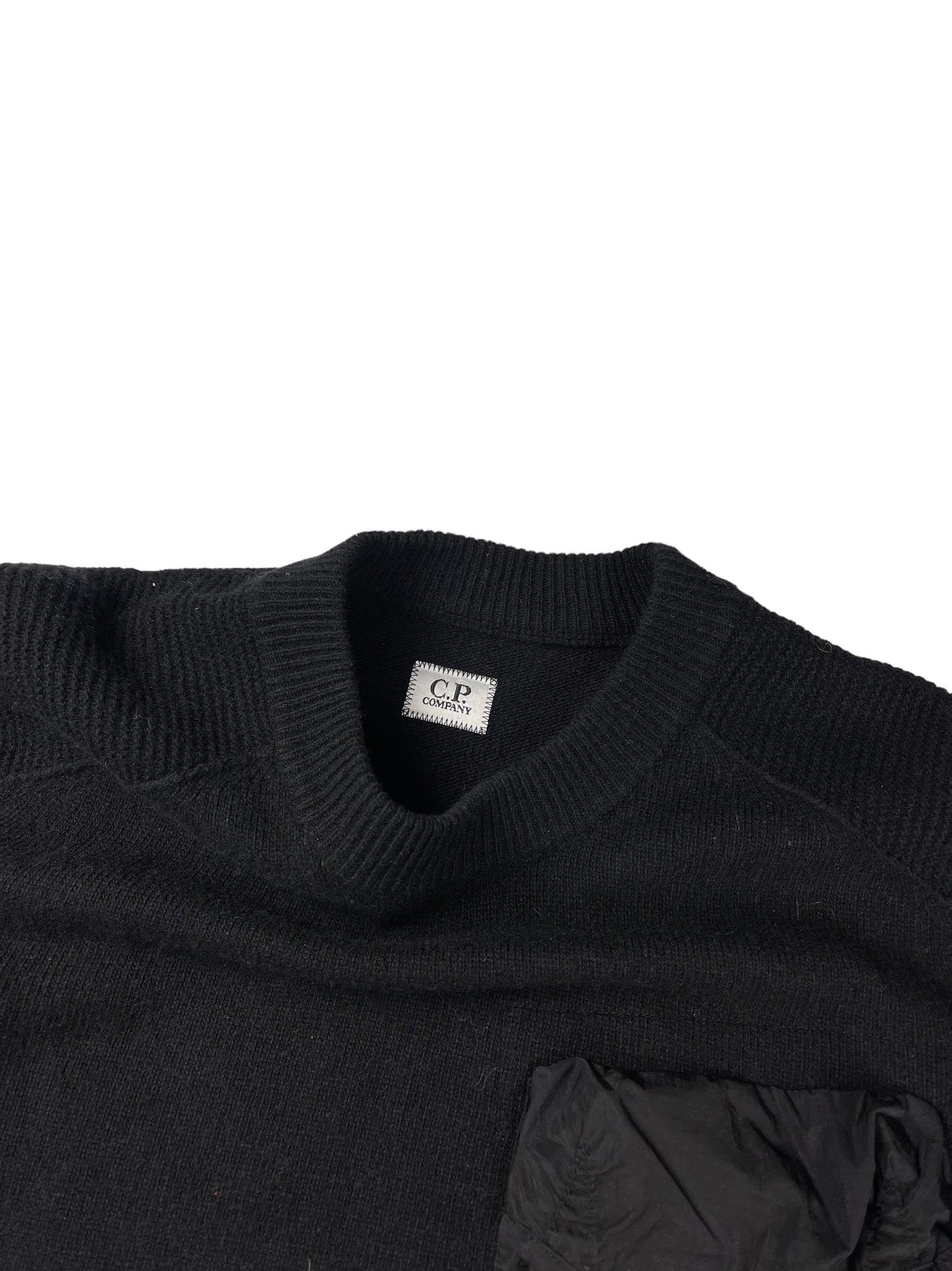 CP company black knitted sweatshirt