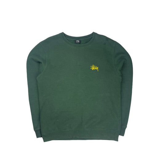 Stussy spellout thick pullover sweatshirt