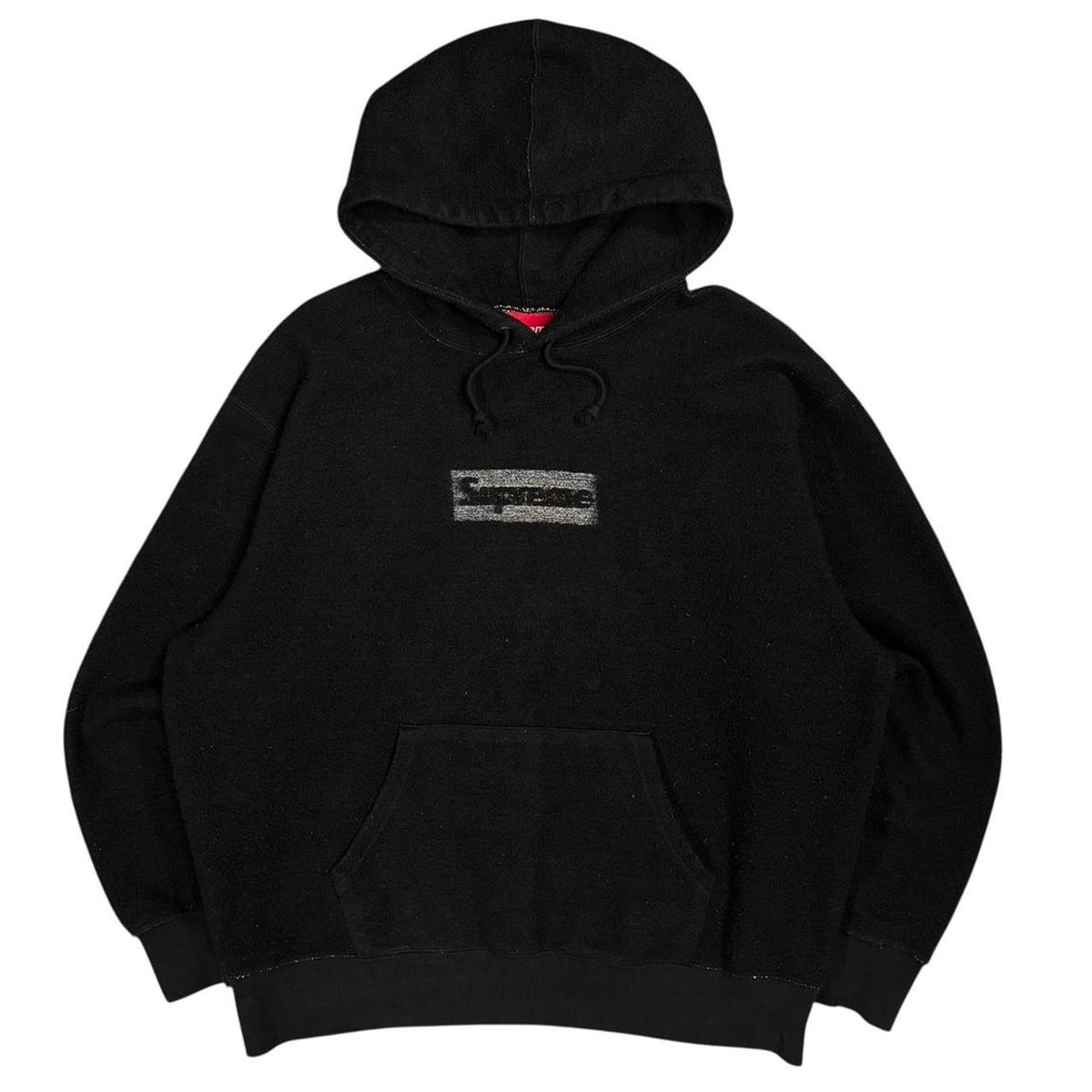 Supreme black inside out box logo hoodie (M)