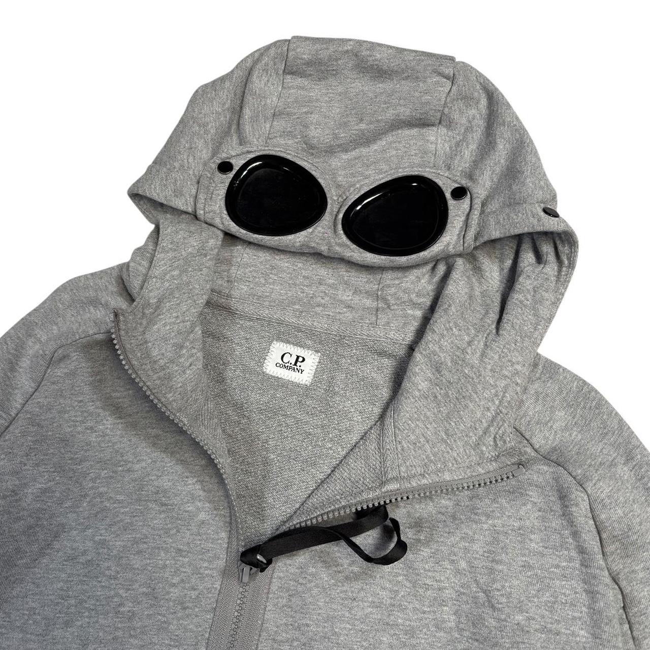 CP Company grey full zip goggle hoodie (S)