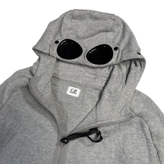 CP Company grey full zip goggle hoodie (S)
