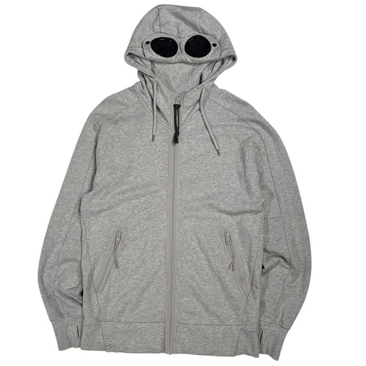 CP Company grey zip up goggle hoodie (S)
