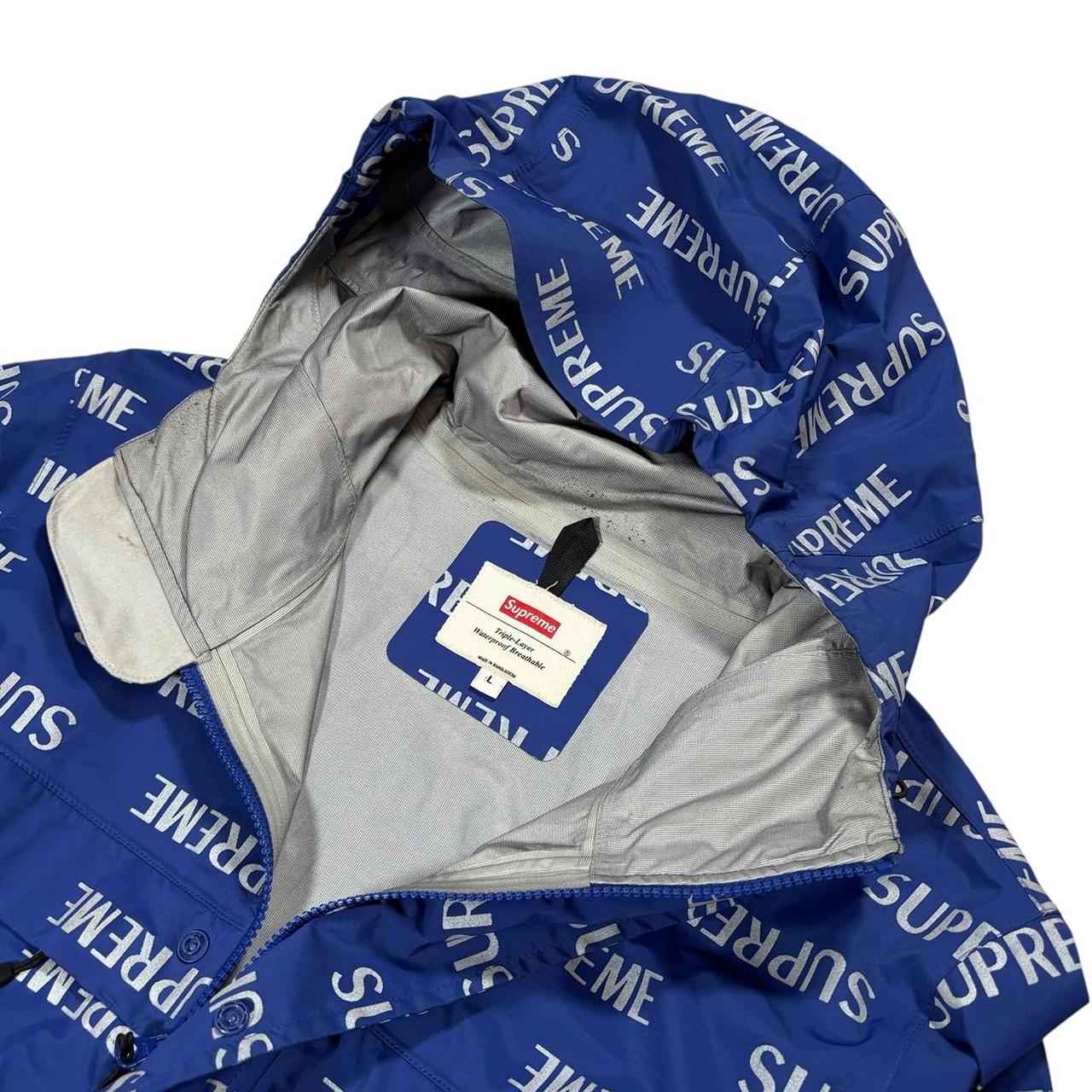 Supreme 3M reflective repeat taped seam jacket (L)