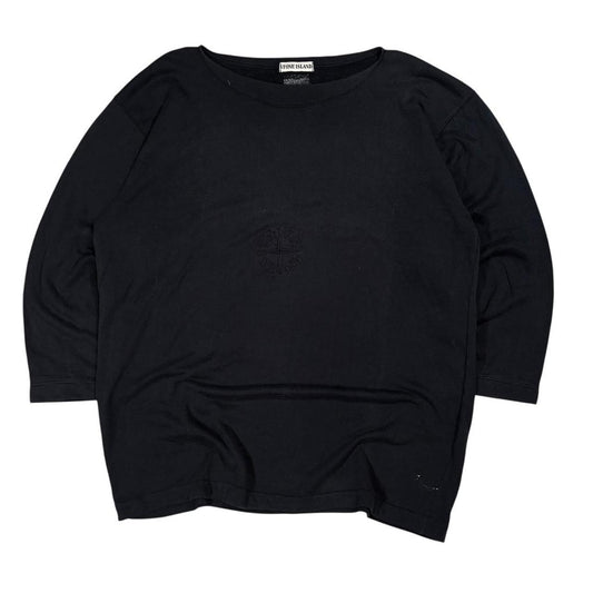 Stone island 90s embroidered logo long sleeve sweatshirt (L)