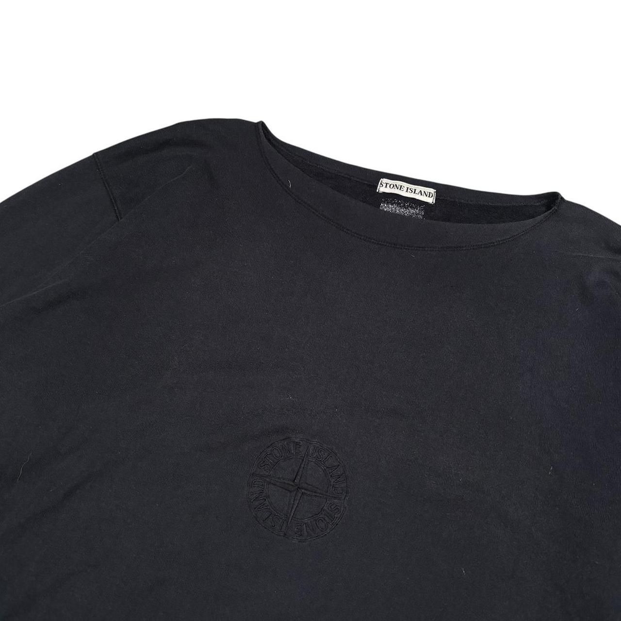 Stone island 90s embroidered logo long sleeve sweatshirt (L)