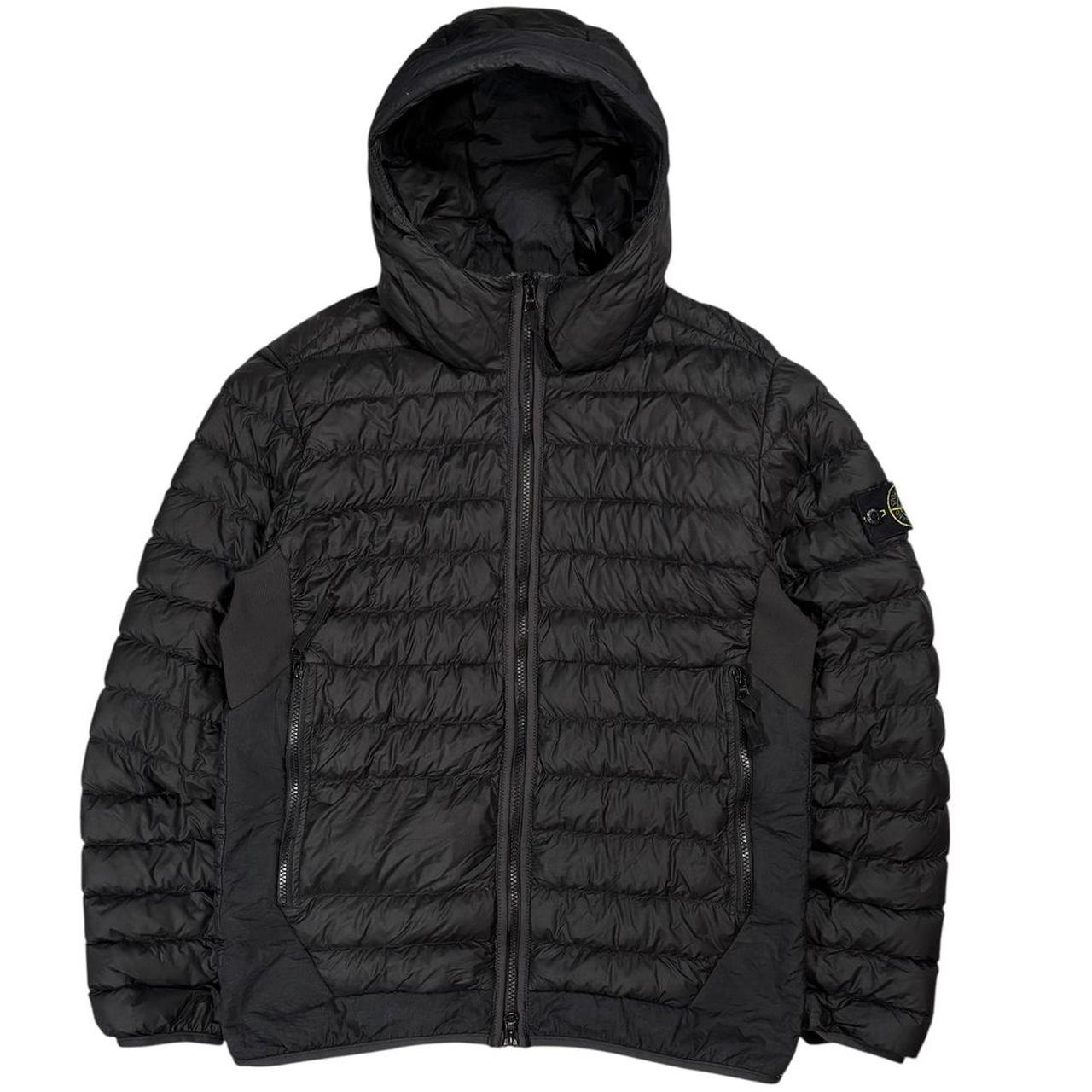 Stone island garment dyed micro yarn down puffer jacket (M)