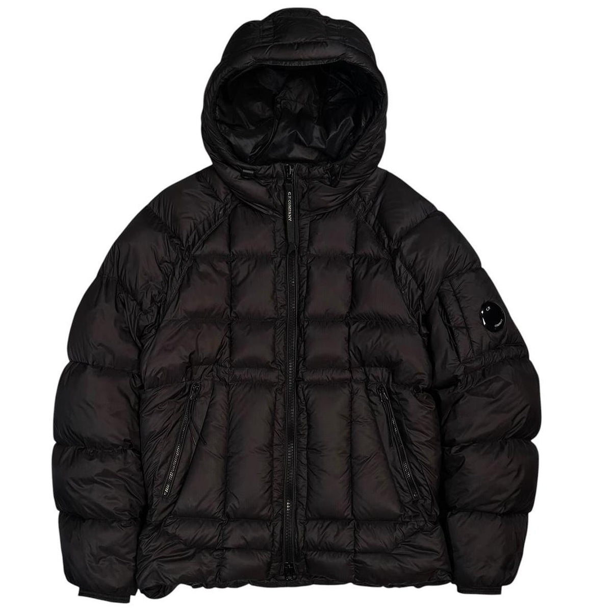 CP Company black DD shell down puffer jacket (XS)