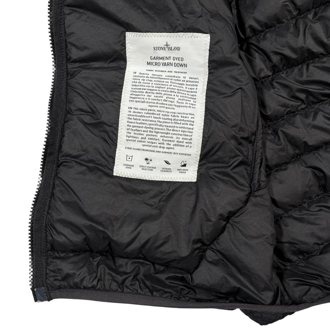 Stone island garment dyed micro yarn down puffer jacket (M)
