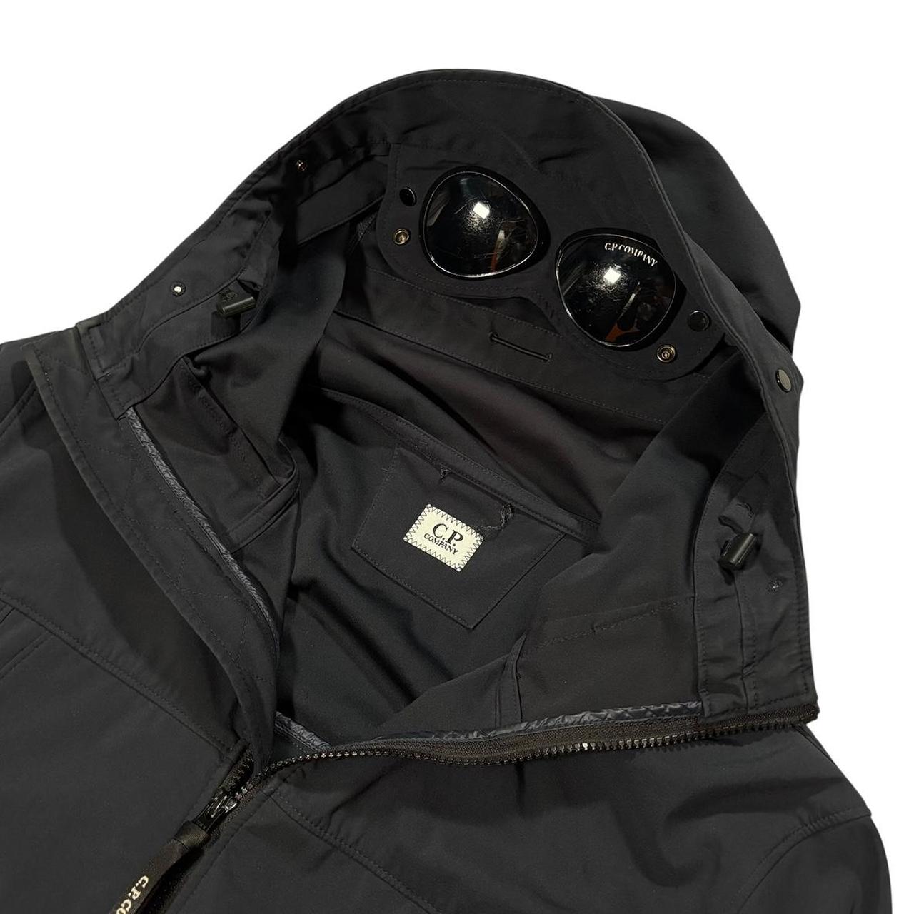 CP Company navy soft shell goggle jacket (L)