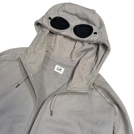 CP Company grey zip up goggle hoodie (XS)
