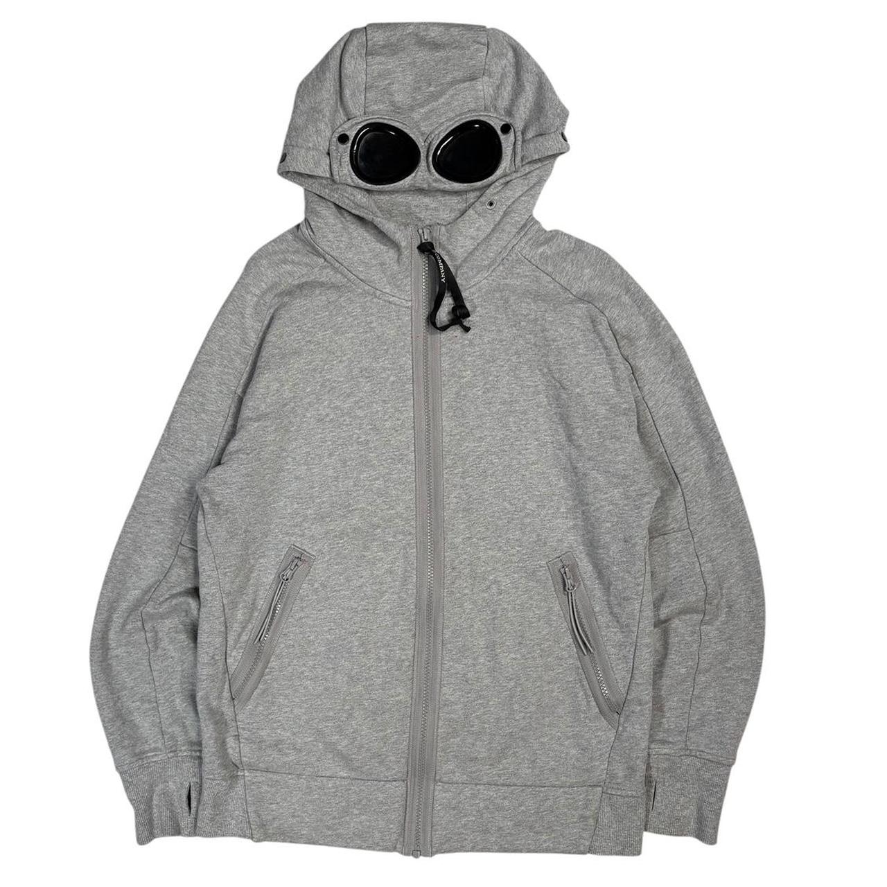 CP Company grey full zip goggle hoodie (S)