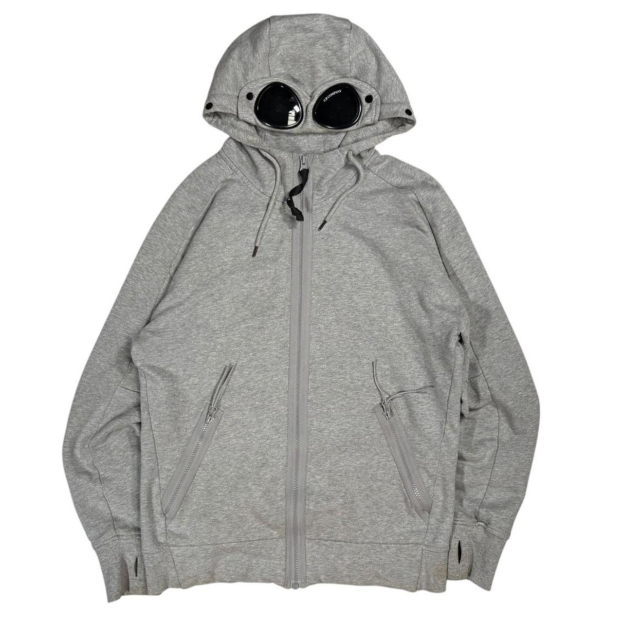 CP Company grey full zip goggle hoodie (S)