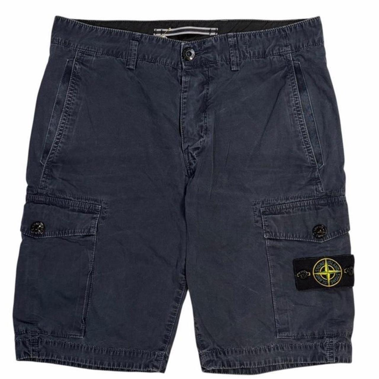 Stone island navy cargo shorts (W30)