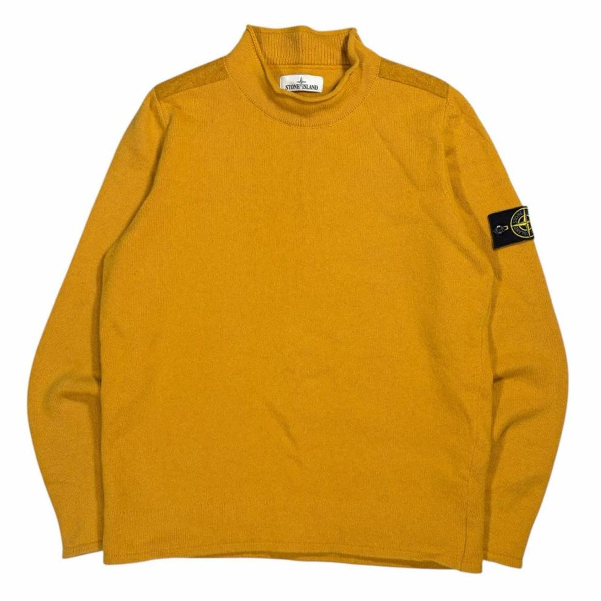 Stone island mock neck knit pullover sweatshirt (XL)