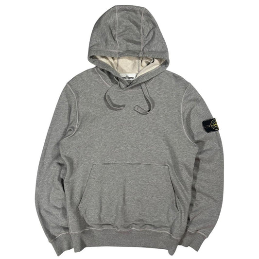 Stone island grey pullover hoodie (S)