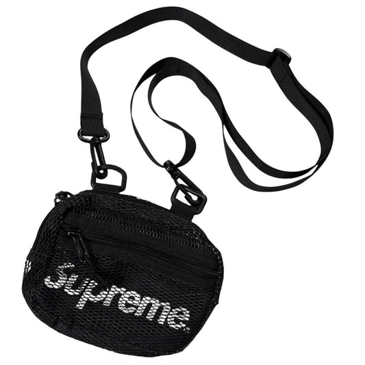 Supreme black cordura crossbody shoulder bag