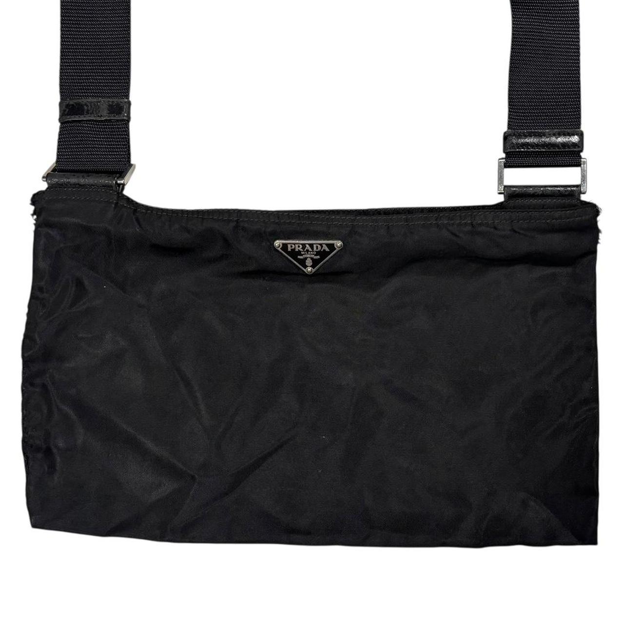 Prada black crossbody side bag